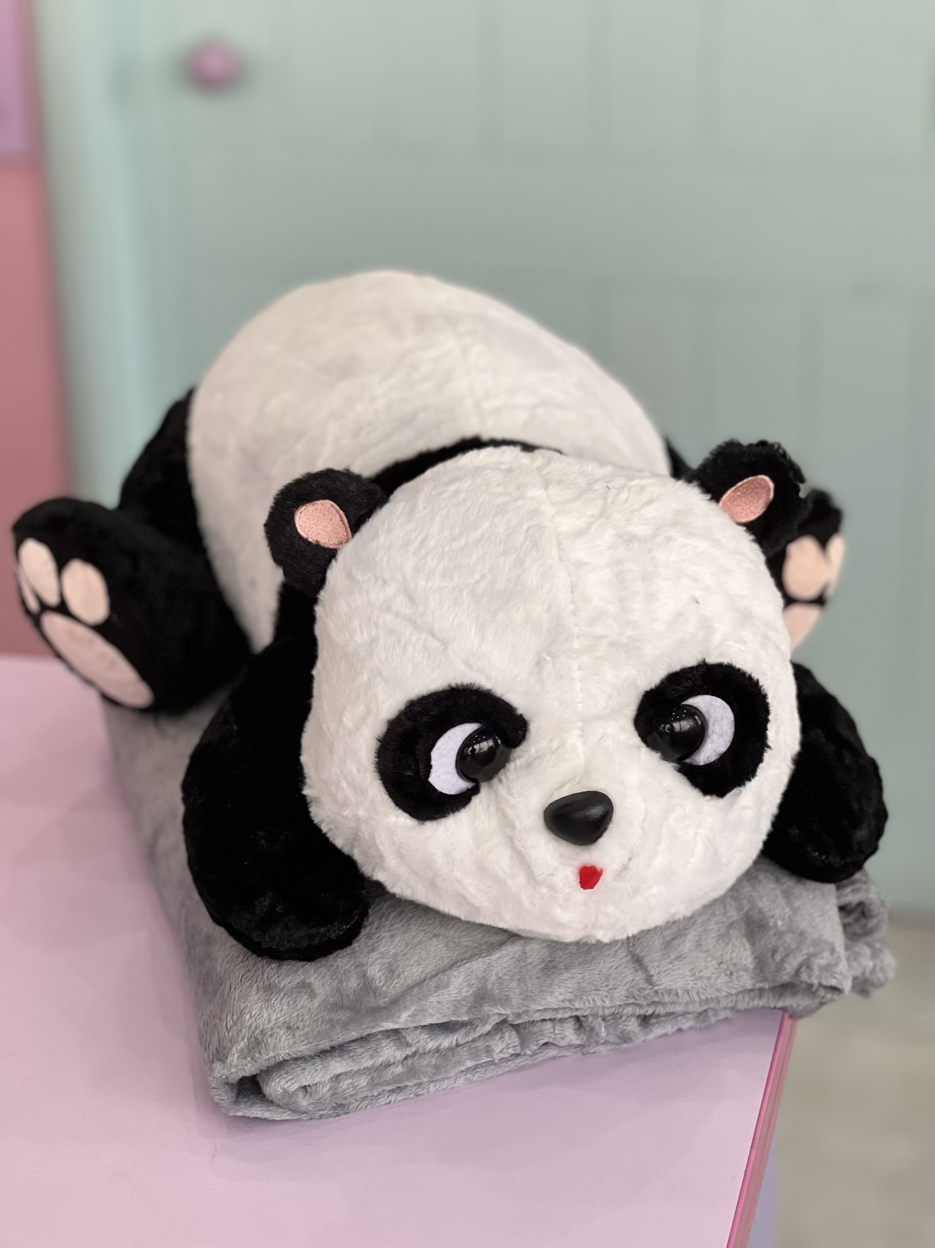 پتو بالشتی پاندا خوابیده