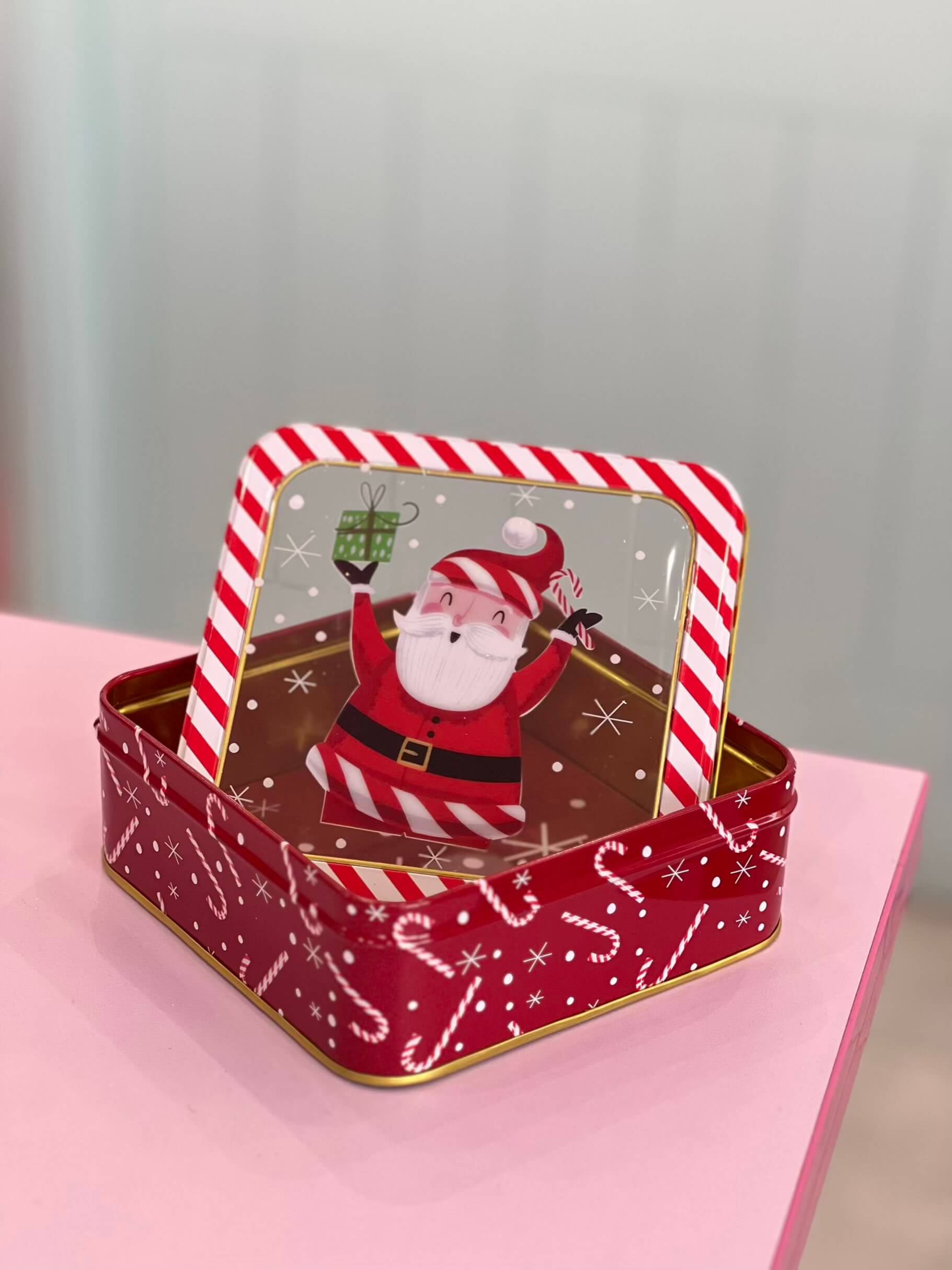 جعبه فلزی مربعی درب شفاف