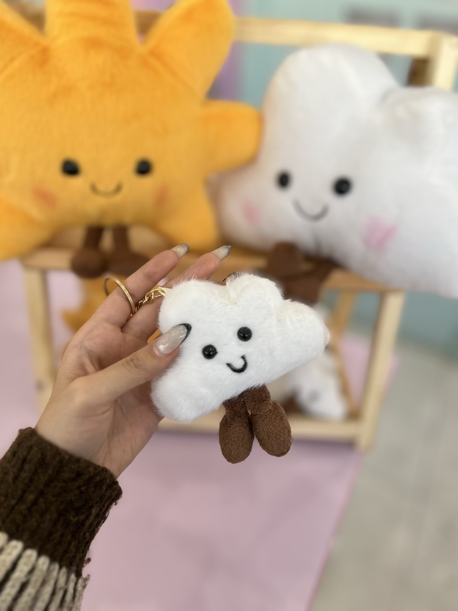 آویز عروسکی خورشید و ابر