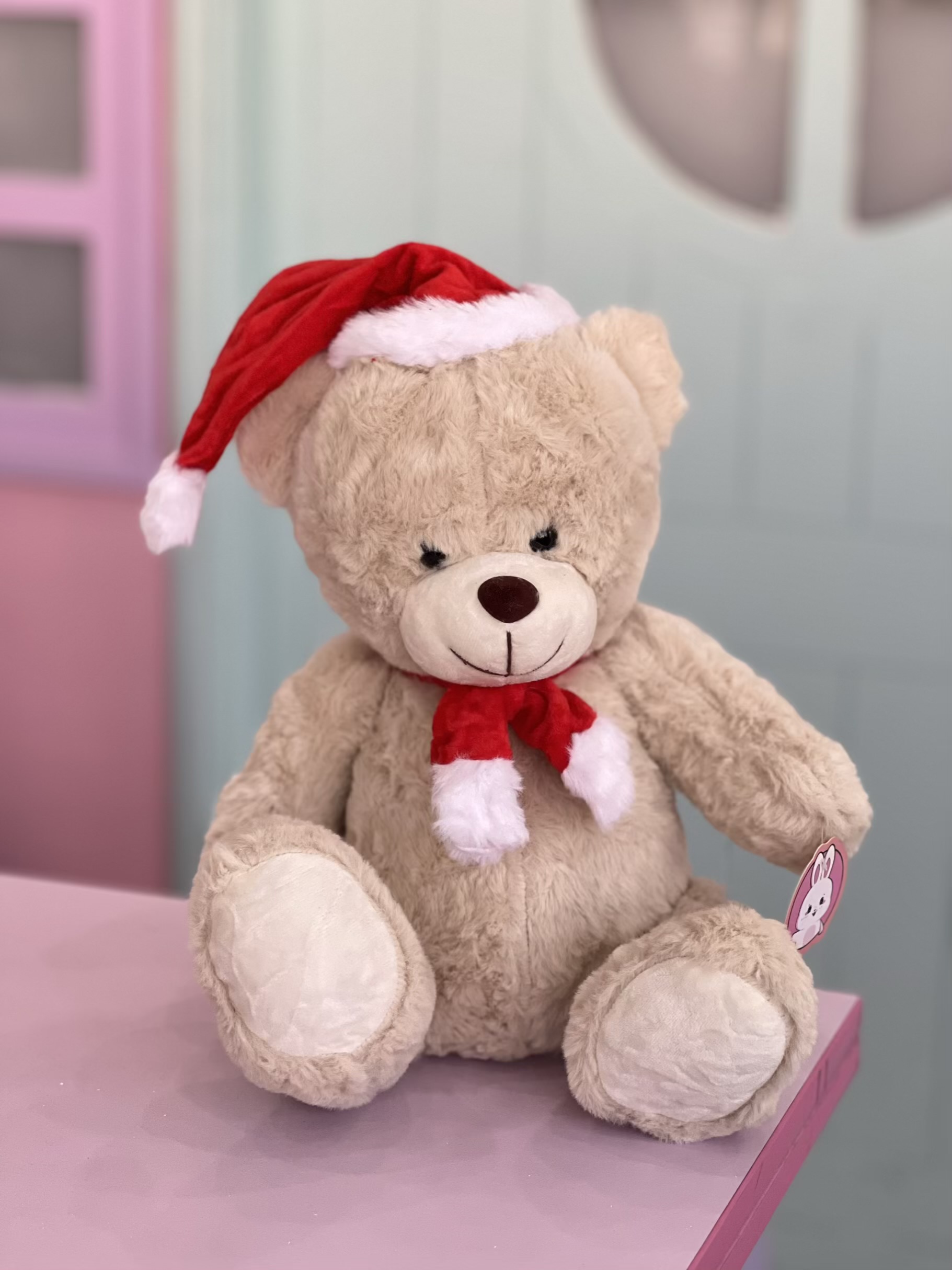 خرس کلاه و شالگردن دار کریسمسی