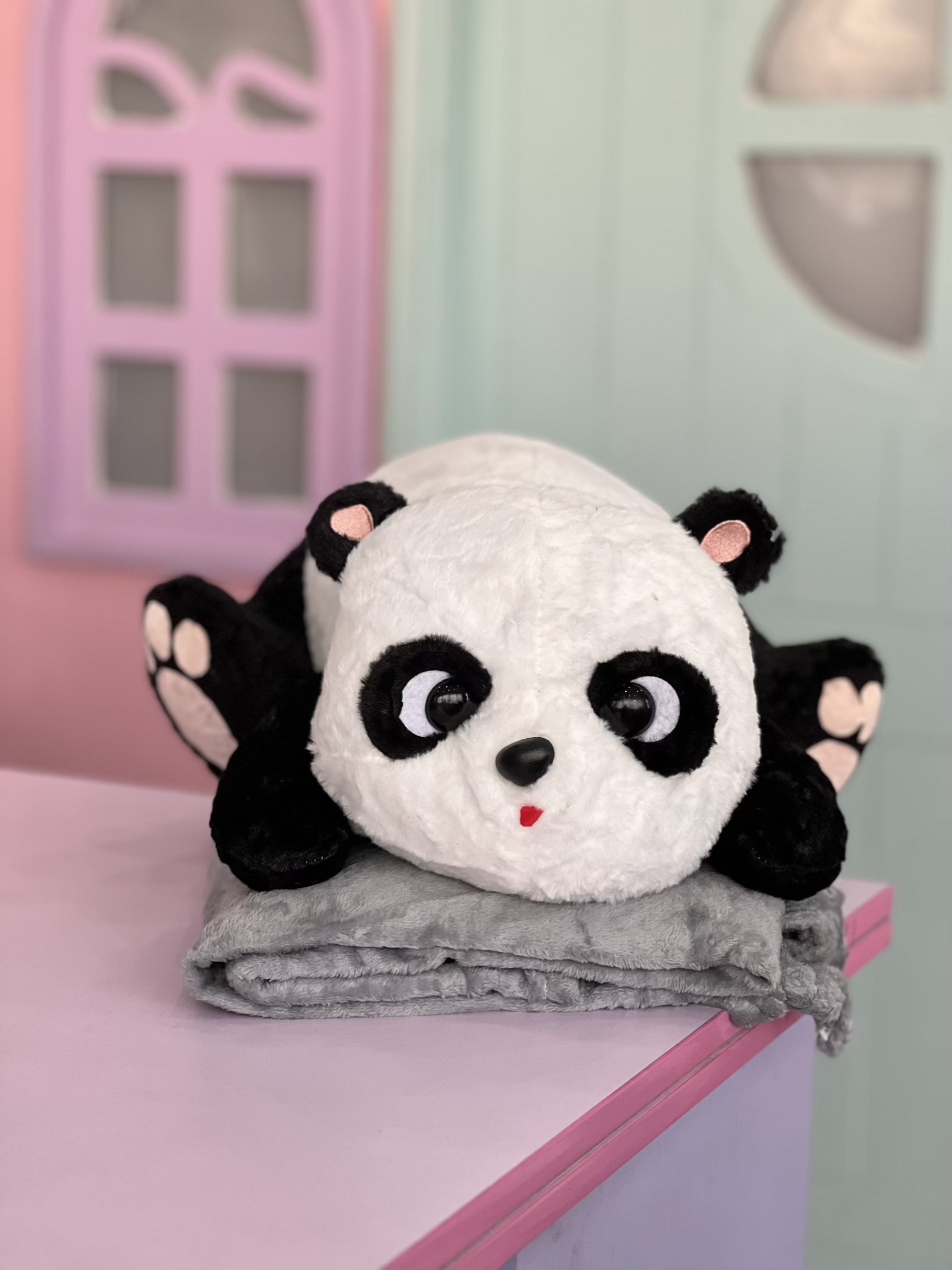 پتو بالشتی پاندا خوابیده