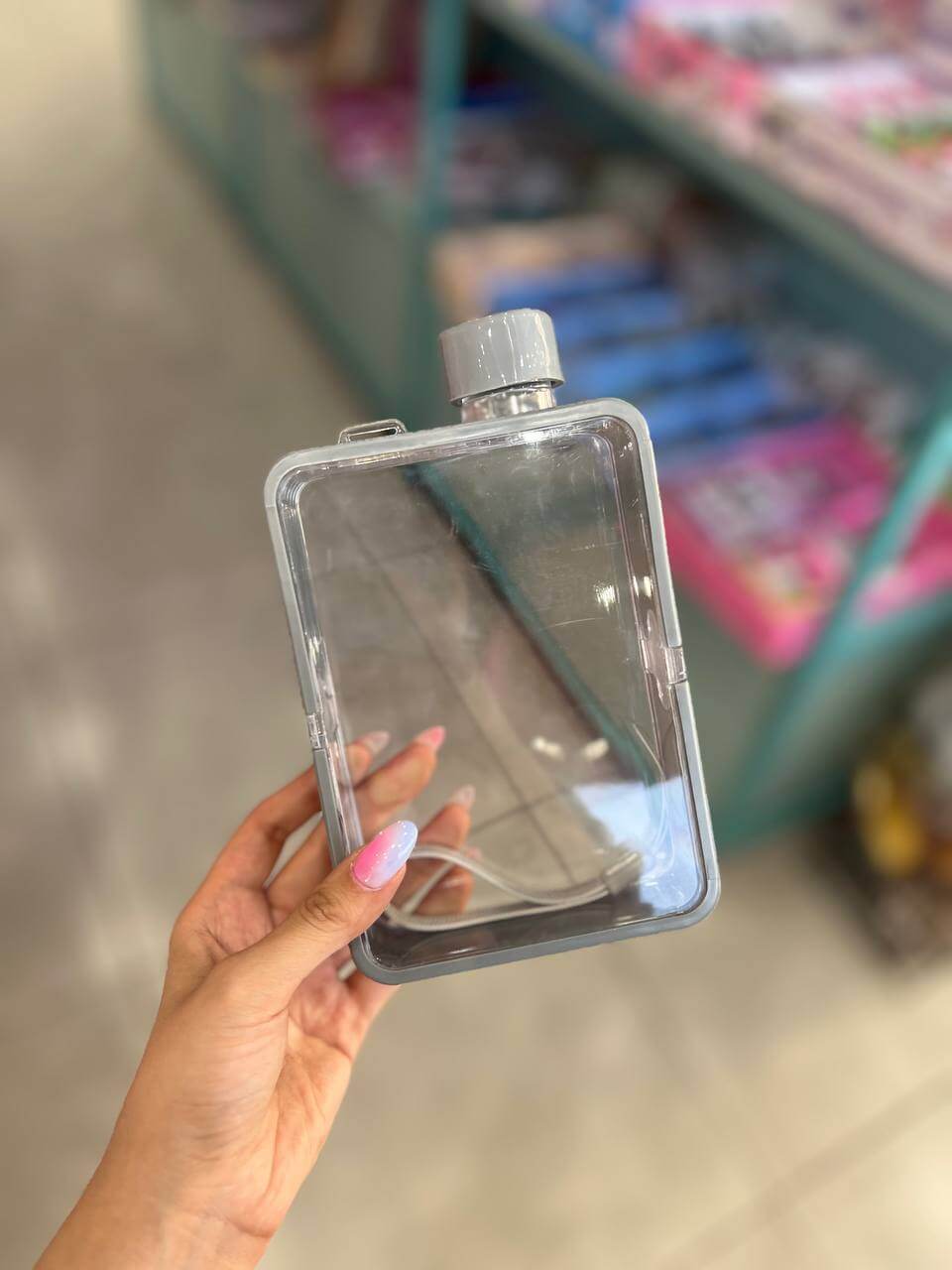 قمقمه کتابی شفاف گارد دار