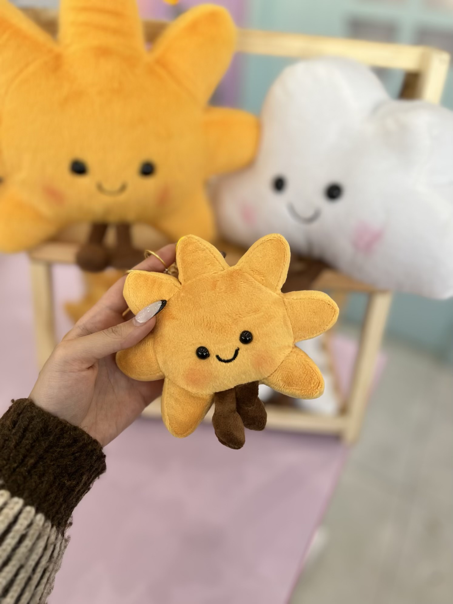 آویز عروسکی خورشید و ابر