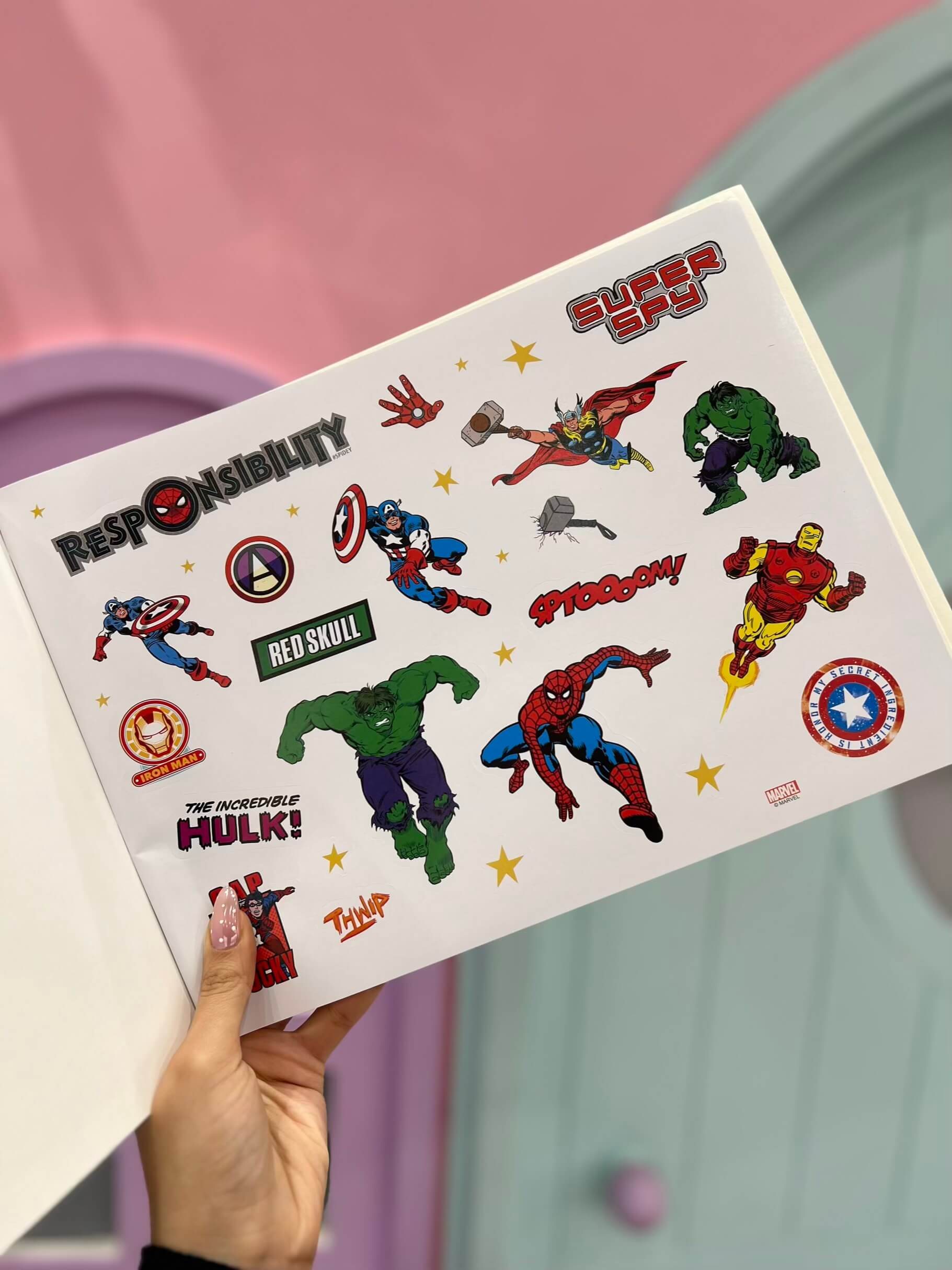 دفتر نقاشی مستطیلی مارول