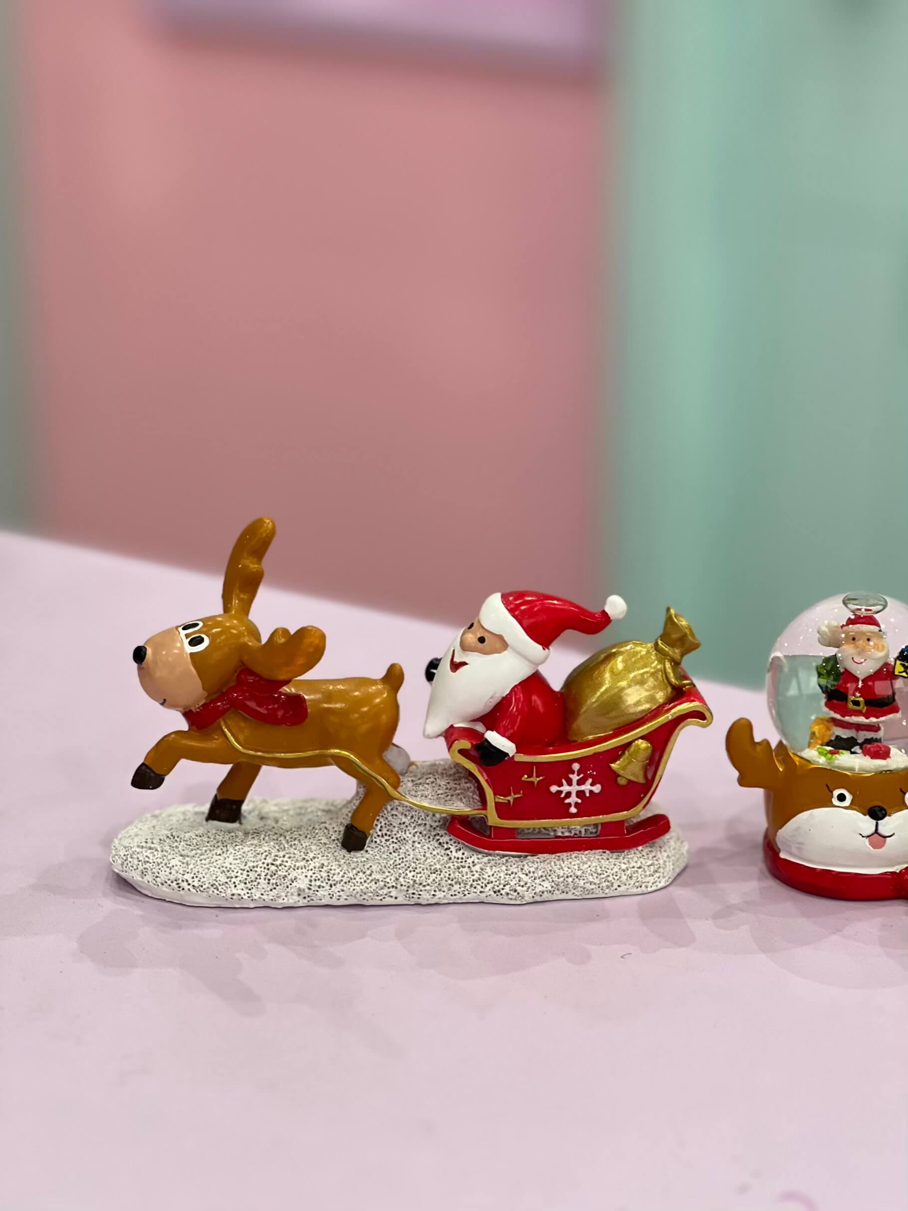 گوی 4تایی کریسمسی گوزن و بابانوئل