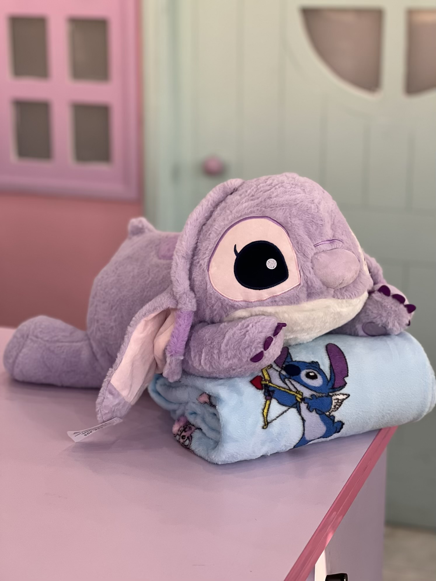 پتوبالشتی استیج خوابیده بنفش