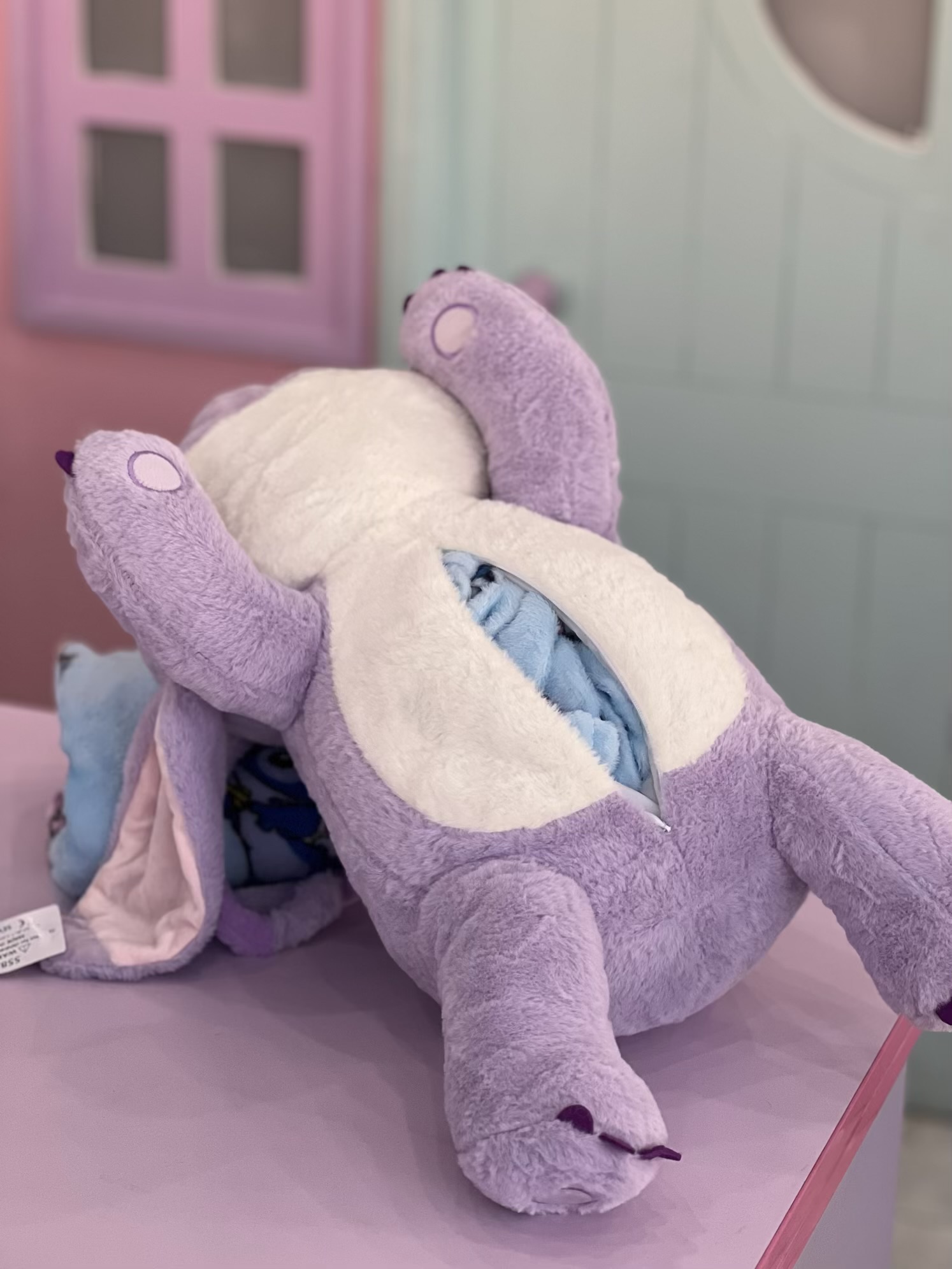 پتوبالشتی استیج خوابیده بنفش