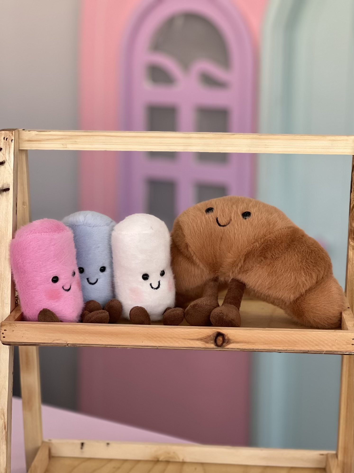 آویز عروسکی کروسان و مارشمالو