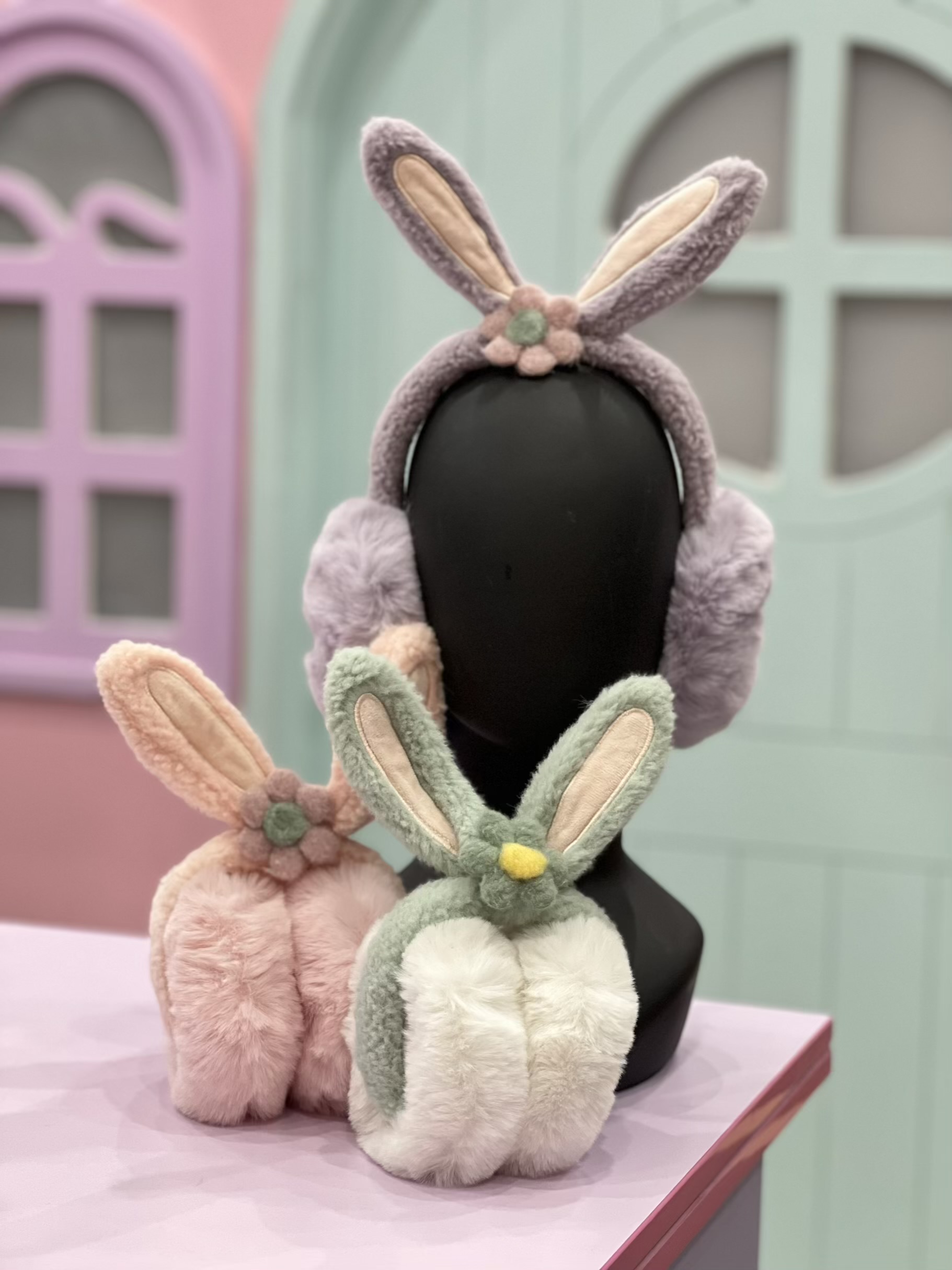 گوشگیر ساده خرگوشی گلدار