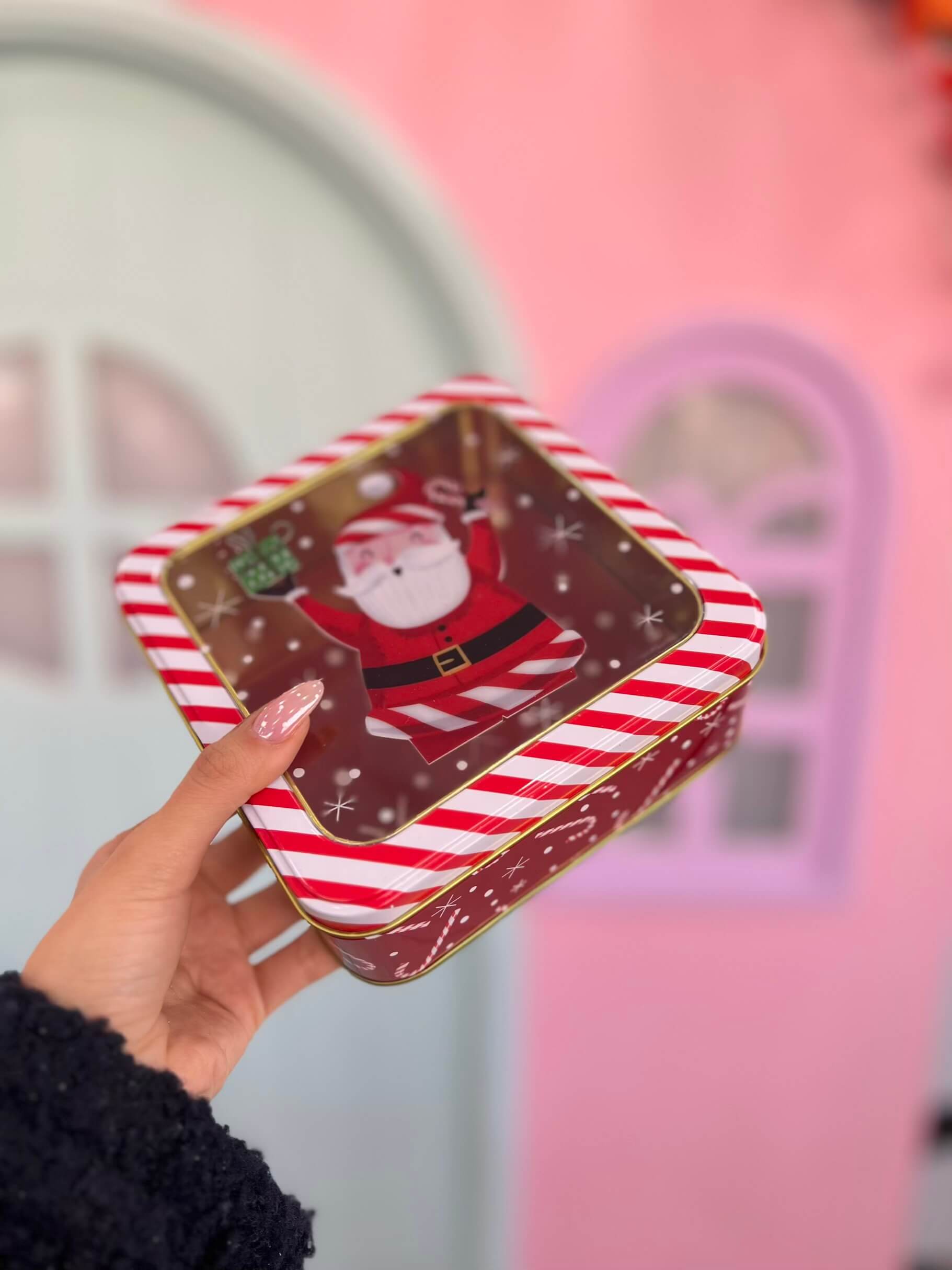 جعبه فلزی مربعی درب شفاف