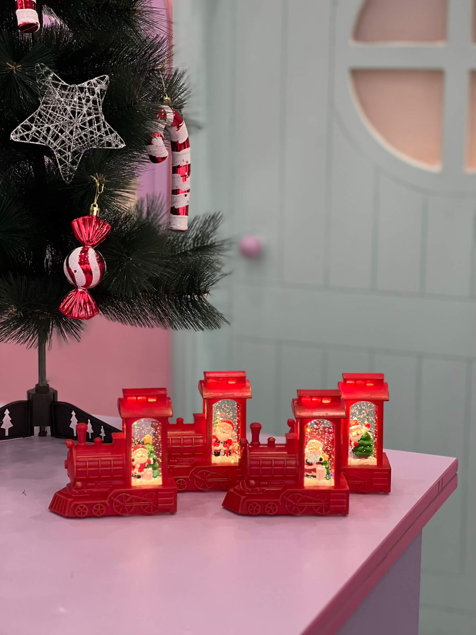 گوی چراغدار قطار کریسمسی