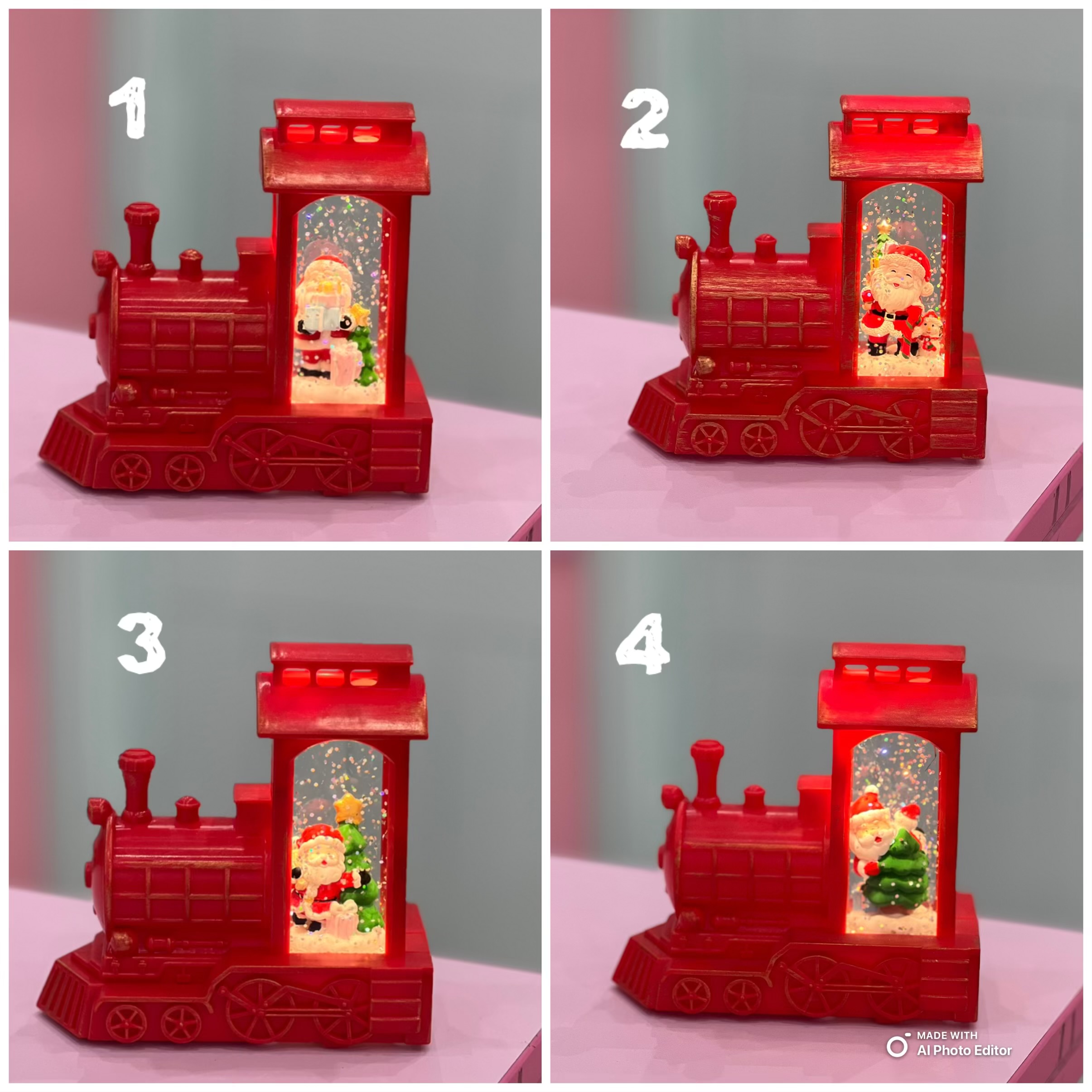 گوی چراغدار قطار کریسمسی