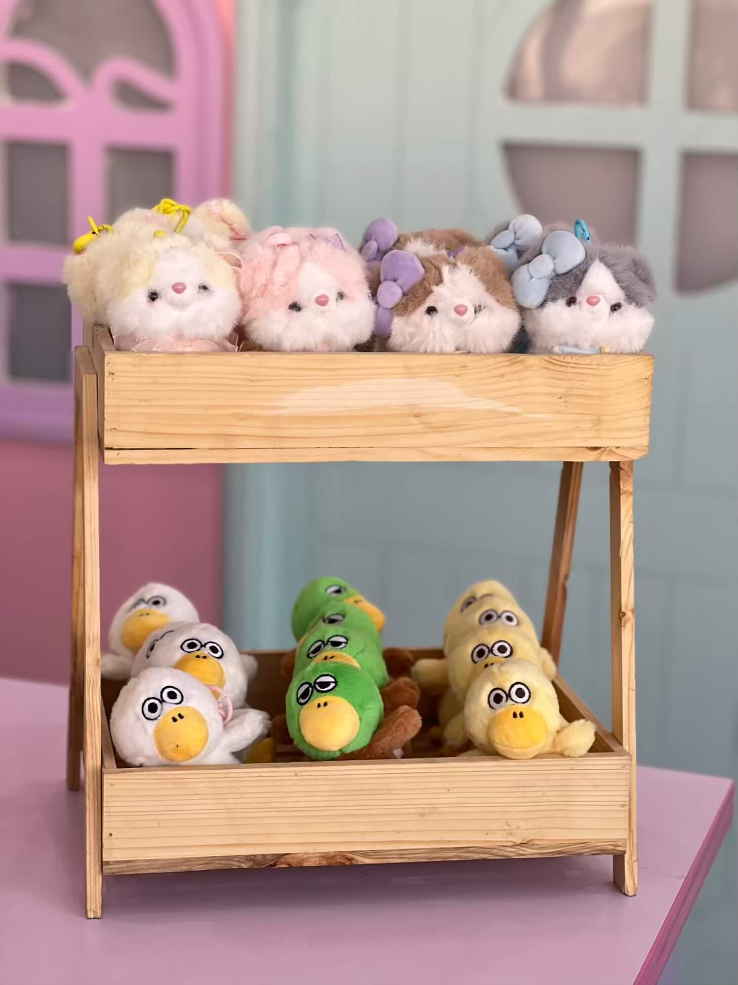 آویز عروسکی اردک و گربه