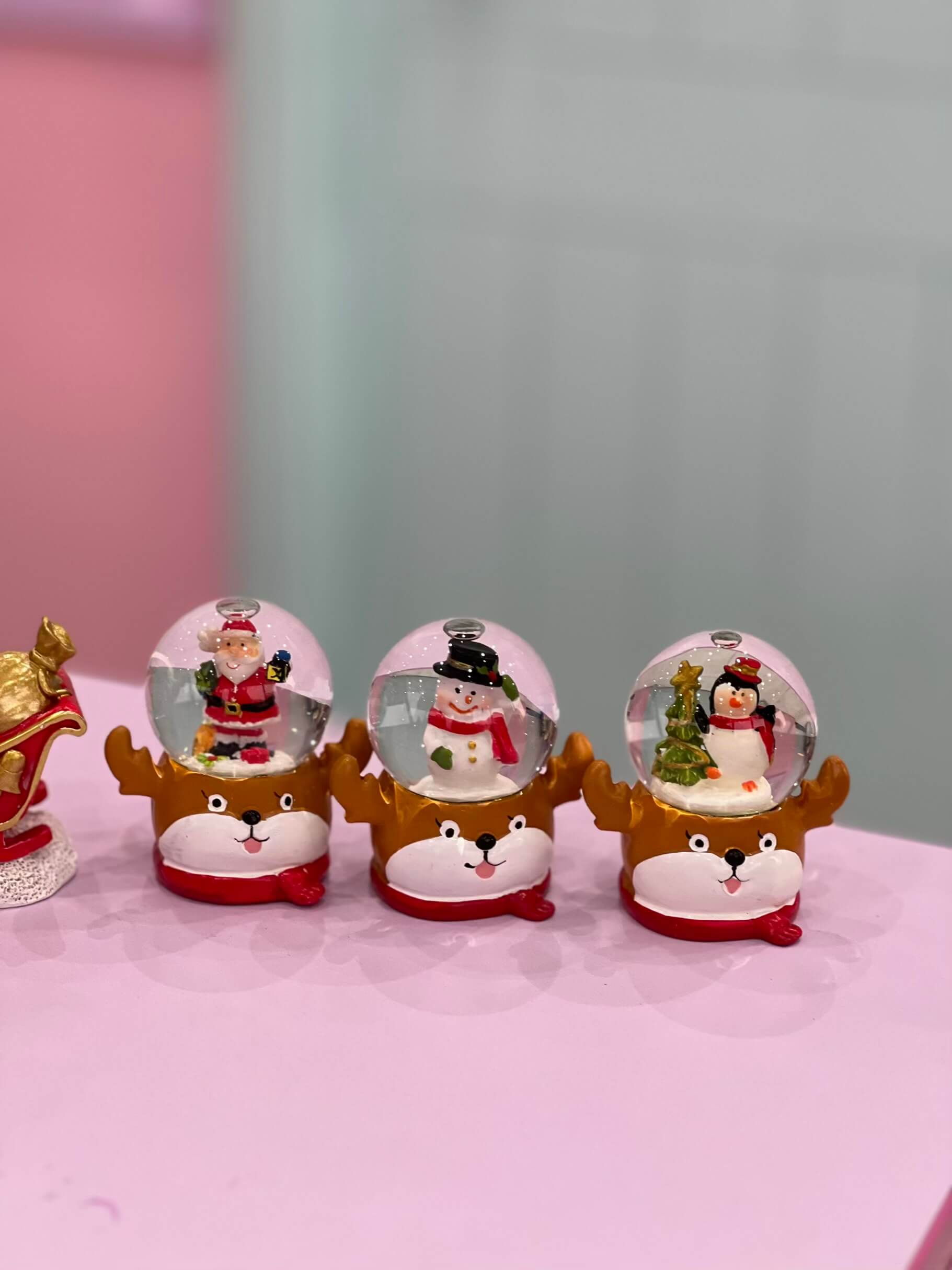 گوی 4تایی کریسمسی گوزن و بابانوئل