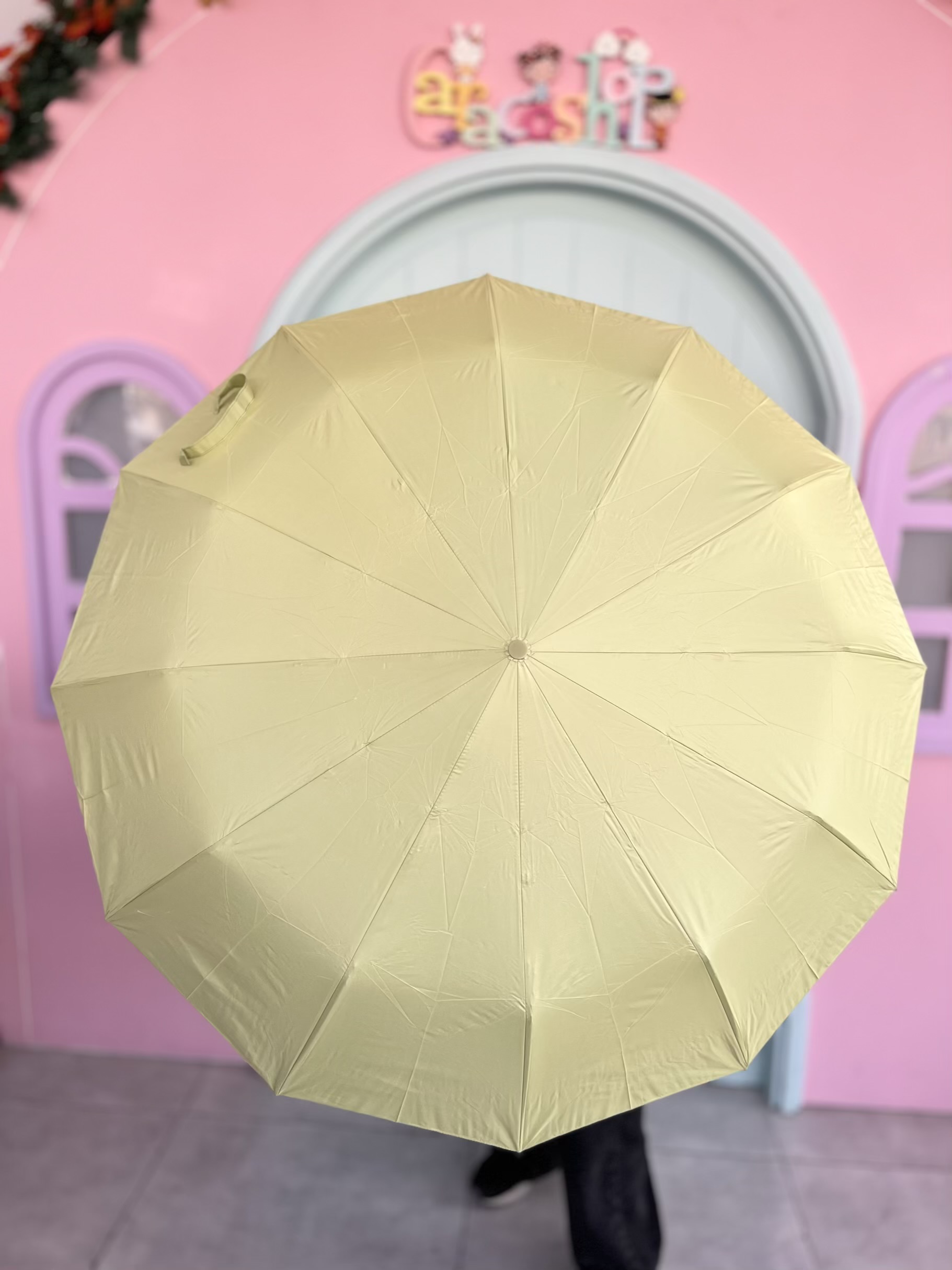 چتر سبز بزرگسال تاشو