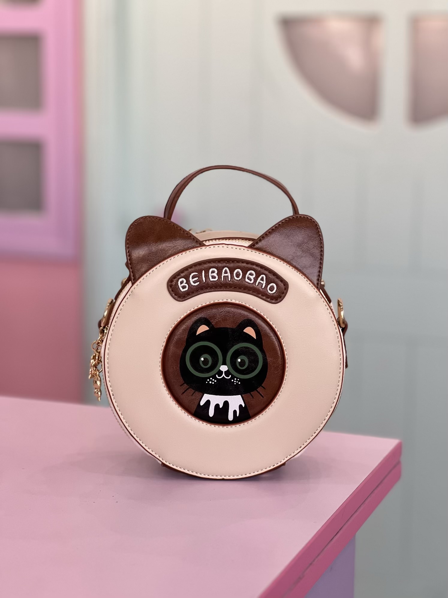 کیف گربه عینکی گرد اورجینال