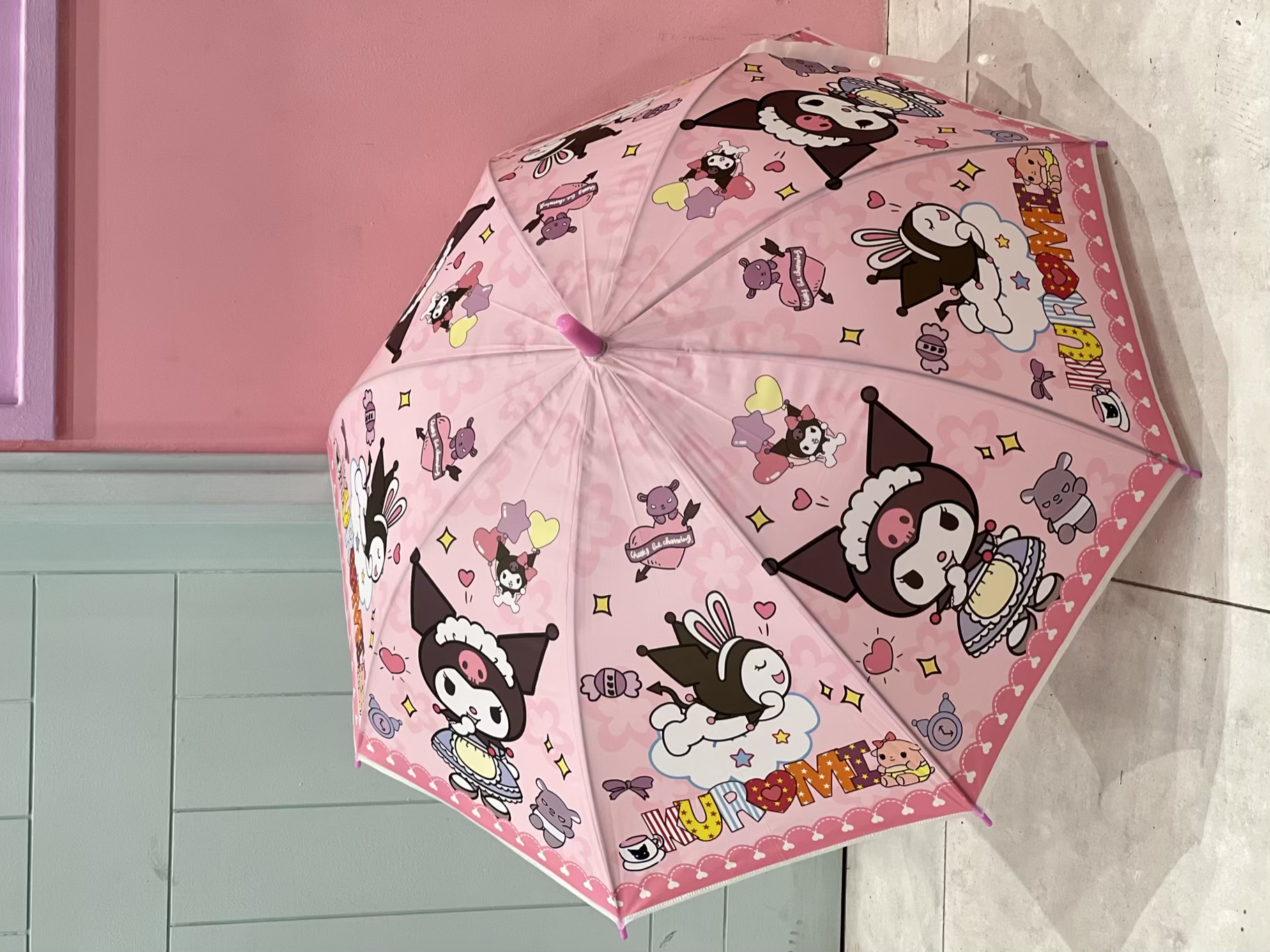 چتر کرومی صورتی