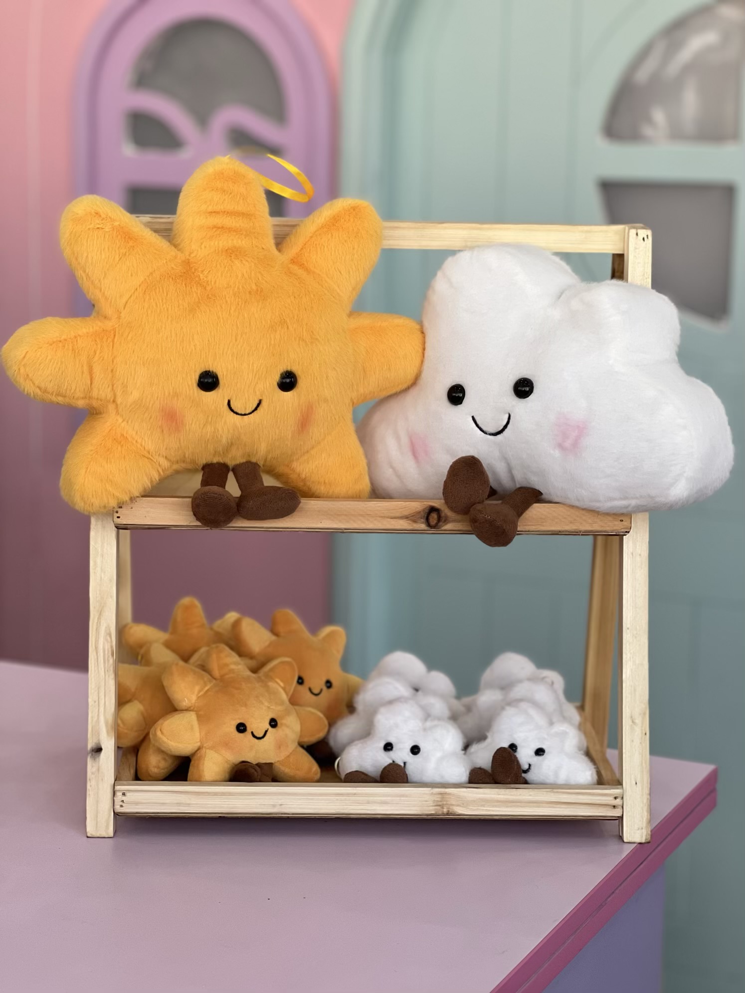 آویز عروسکی خورشید و ابر