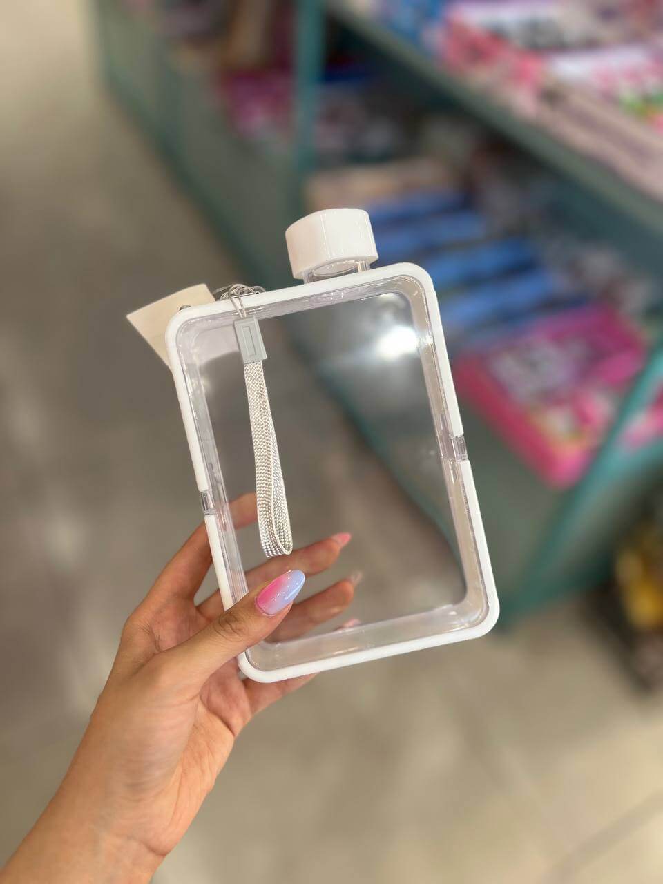 قمقمه کتابی شفاف گارد دار
