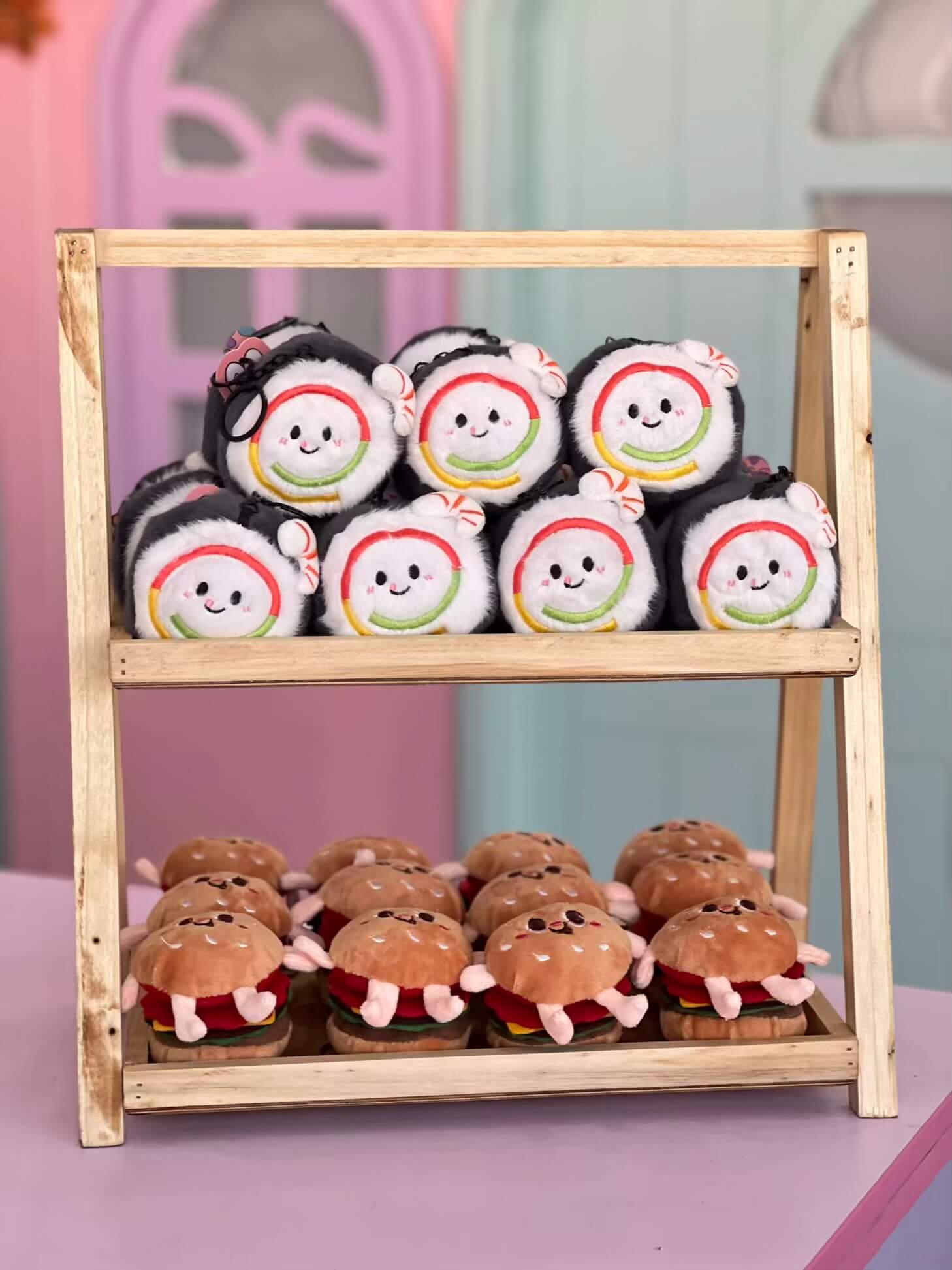 آویز عروسکی سوشی و همبرگر