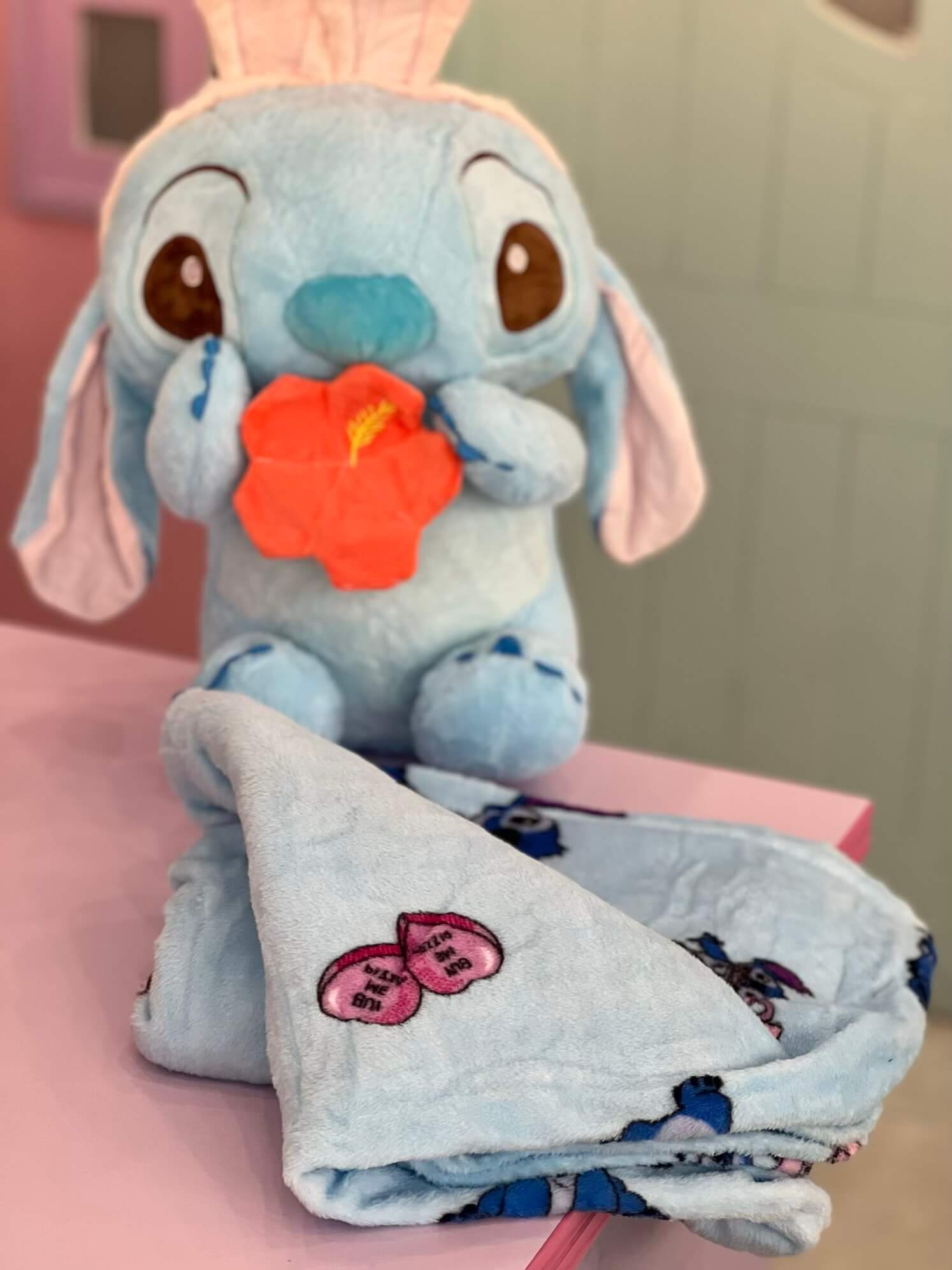 پتوبالشتی استیج تل خرگوشی آبی